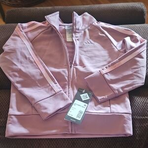 adidas Dusty Pink Track Jacket with Stripe Detailing: NWT Kids 3T